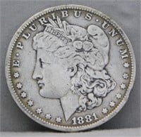 1881-O Morgan Silver Dollar.
