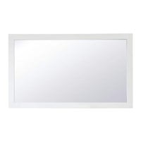 Caville white framed mirror