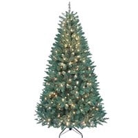 7.5 foot pre lit Brighton fir Christmas tree