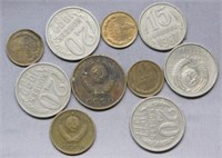 (10) USSR Coins.