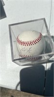 Christian Yelich autographed baseball