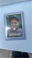 Topps Lou Gehrig Yankees Auto