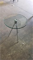Modern Triplet Glass Table w/Chrome Legs