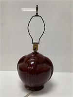 Vintage Hollow Glass Bowl Lamp