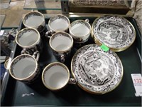 SPODE CUPS & SAUCERS
