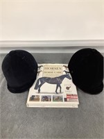 Horse Book & 2 Riding Helmets