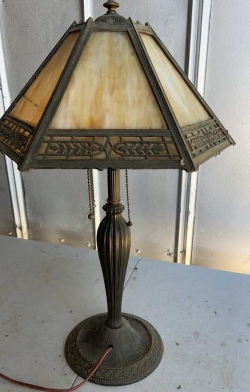vintage used inoperable antique lamp