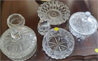 Crystal Candy Dishes & Ashtray