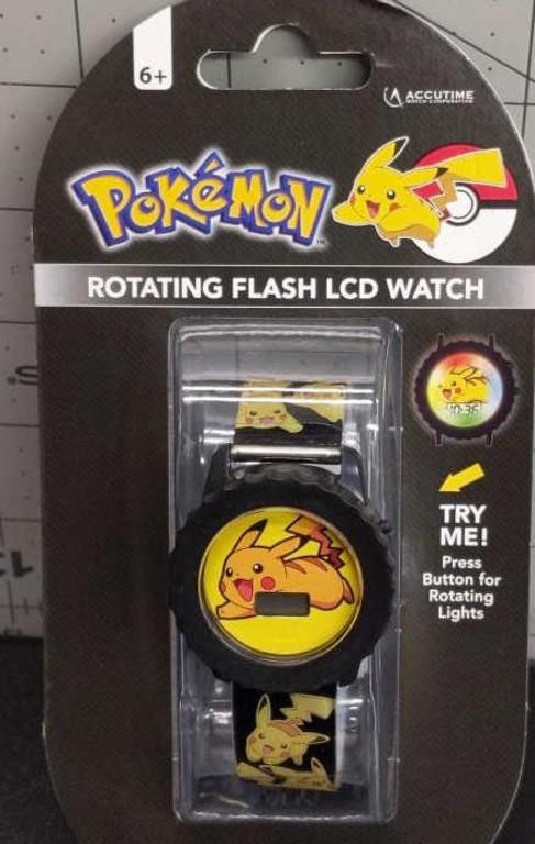 New Pokemon rotating flash LCD watch