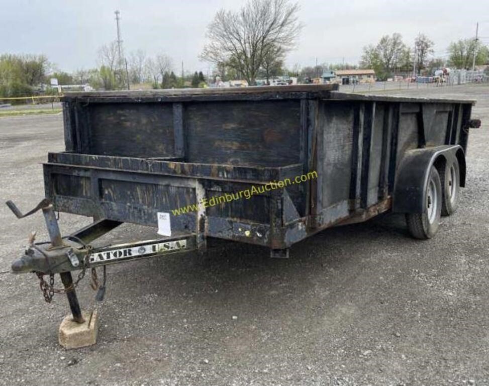 16FT TANDEM AXLE TRAILER W/ SIDES