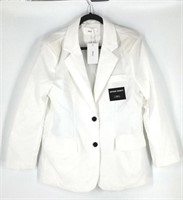 GUC Mirror White Suit Jacket, Womens (Size: M)