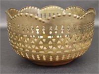 Hammered Brass Decorative Bowl