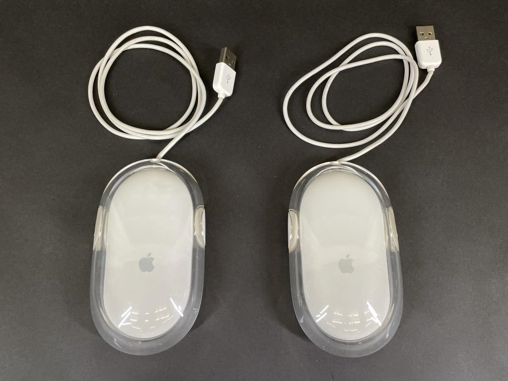 2 Apple Classic Pro Wired Computer Mouse