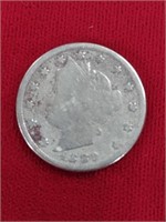 1889 Liberty V Nickel Coin