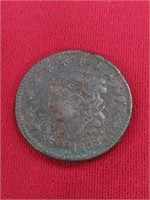 1823 Large Cent Coin-Damaged