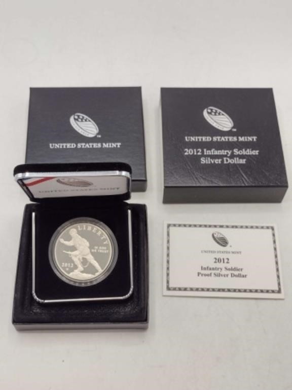 2012 US Mint Infantry Silver Dollar Coin