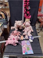 Stuffed Animals Lot-Pigs & Bears-GUND, Boyds
