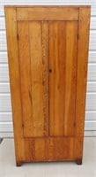 Antique Wood Wardrobe: 77" Tall
