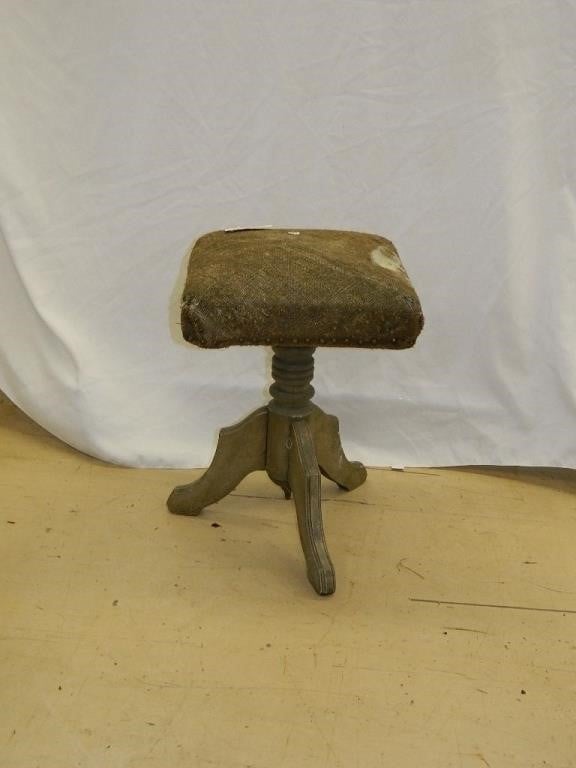 Antique Padded Stool