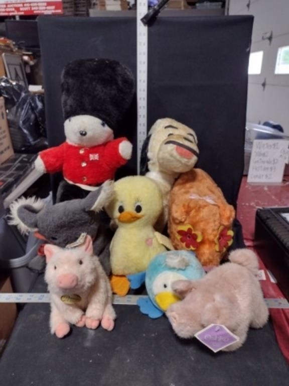 Vintage Stuffed Animals Lot