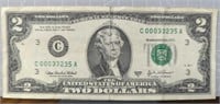 Low serial number $2 banknote