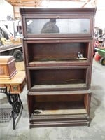 4 Stack Barrister Bookcase, Missing Glass and