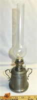 Vtg International Silver Co Pewter Finger Oil Lamp