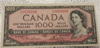 Canada 1954 QEII 1000 Dollars Lawson/Bouey