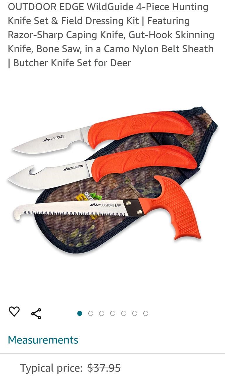 4-PIECE COMPACT HUNTING KNIFE SET