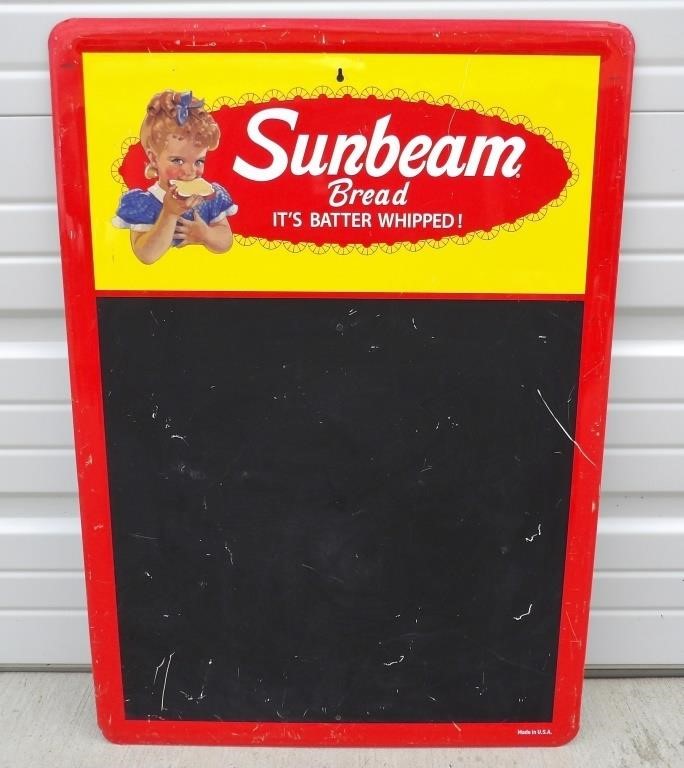 Vintage Sunbeam Bread Metal Advertising Sign