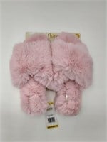 Flora pink slippers size medium (7-8)