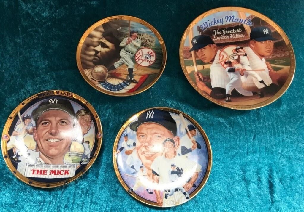11 - LOT OF 4 COLLECTIBLE PLATES (E55)