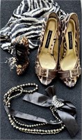 Vintage Heels Lot with Scarf & Extras