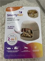 Smarty Kay fringed honeycomb convertible cat bed