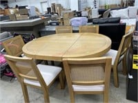 NEW 7 PC DINNING ROOM TABLE AND CHAIRS WITH