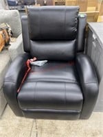 BLACK LEATHER ABBYSON LIVING ELECTRIC RECLINER