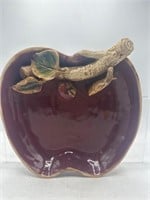 Apple pottery dish