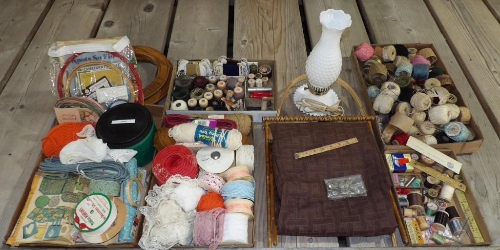 Craft, Sewing, Yarn, Thread Lot