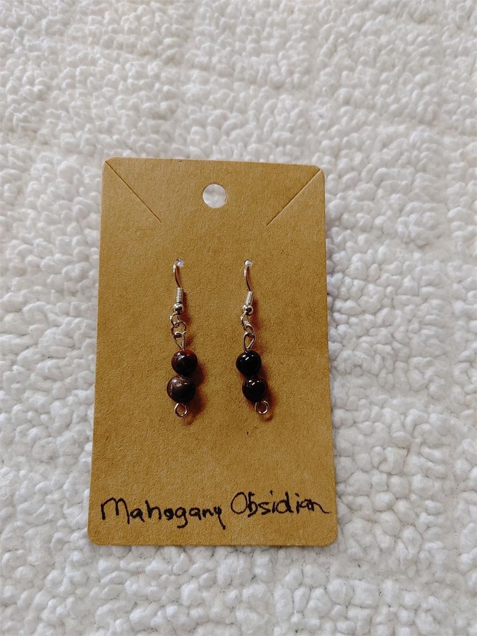 Mahogany Obsidian Earrings