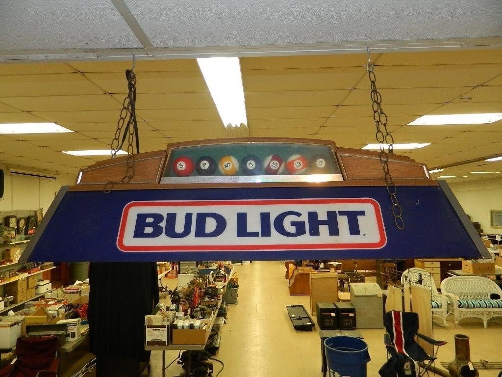 Bud Light Pool Table Light 36" L x 15" W x 12"T