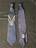 2 American Legion clip on ties. One is "Past