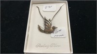 Sterling Necklace With dove