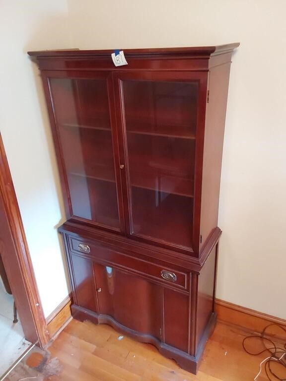 Mahogany China hutch