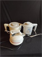 3 Electric Coffee Pots