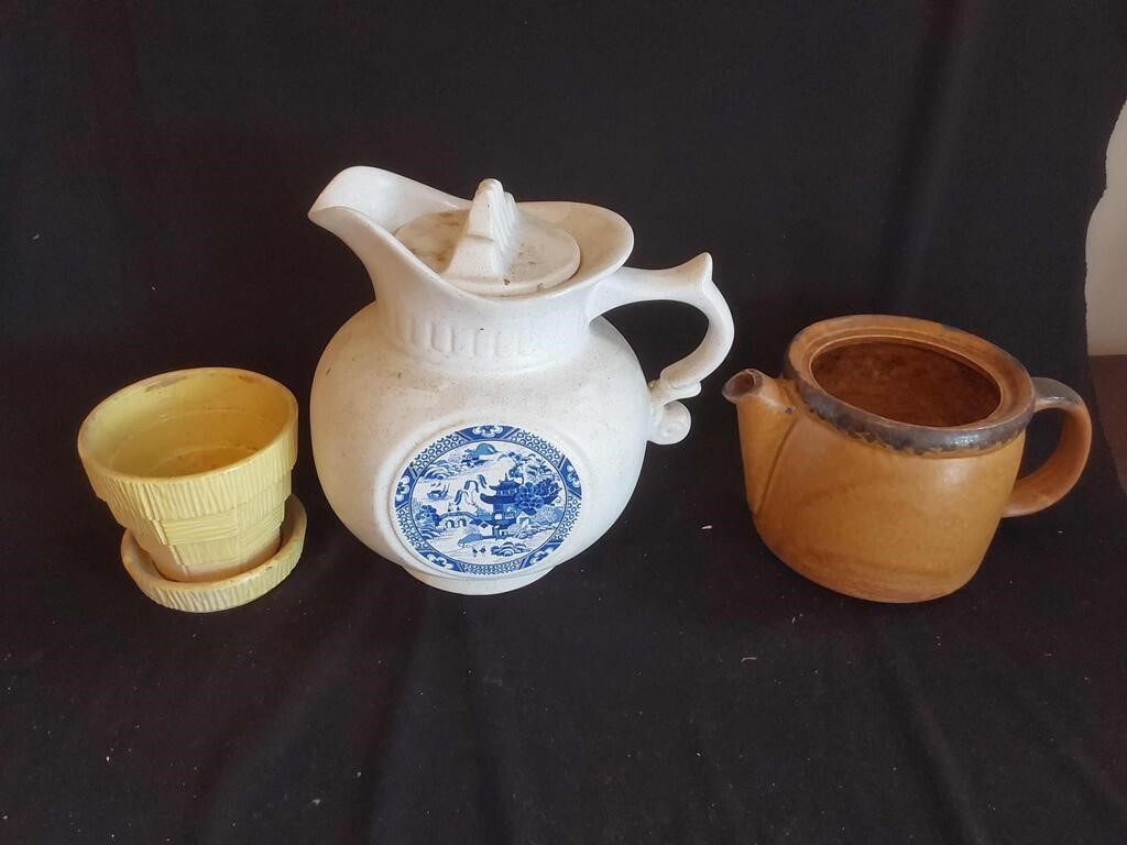 3 Vtg McCoy Pottery Items