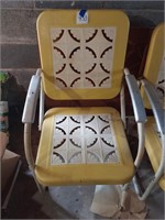Vtg Metal Lawn Chair