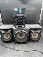 Bluetooth Sony Stereo System w/Speakers- Works
