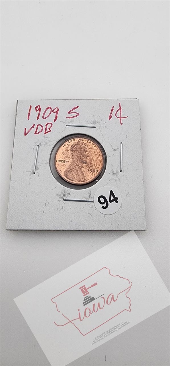 1909 S VDB Penny