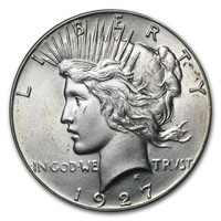 Peace Silver Dollar Uncirculated 1927
