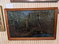 Deep Woods Framed Oil Painting 38 x 25